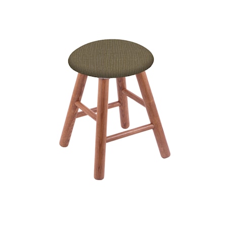 Holland Bar Stool Co Oak Vanity Stool, Medium Finish, Rein Coffee Seat RC18OSMed017
